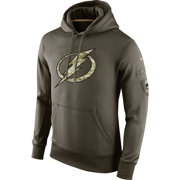 Men NHL Tampa Bay Lightning Nike Olive Salute To Service KO Performance Hoodie Green->baltimore orioles->MLB Jersey